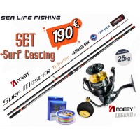 Προσφορά Σετ Surf Casting Καλάμι NOEBY Surf Master Tubular 4.25m C.W:100 - 250gr TORAY JAPAN CARBON Fuji Guides και Μηχανισμός NOEBY LEGEND 7 6000 Max Drag 25kg