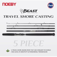 Καλάμι Ψαρέματος NOEBY BEAST Travel Shore Jigging (5 Τέμ) 2.90m / 67.8cm Closed C.W:Max 150gr Fuji Alconite KW Guides Max Drag 14kg Καλάμι Ψαρέματος NOEBY BEAST Travel Shore Jigging (5 Τέμ) 2.90m / 67.8cm Closed C.W:Max 150gr Fuji Alconite KW Guides Max Drag 14kg