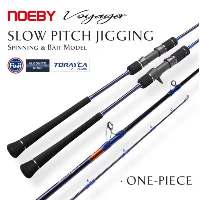 Καλάμι NOEBY Voyager Slow Pitch Jigging 1.83m Max 350gr / 1.77m Max 500gr / 1.77m Max 800gr Fuji Alconite Guides 100% Toray Carbon Japan