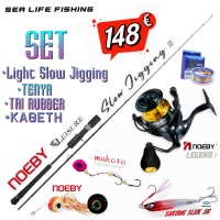 Προσφορά Σετ Ψαρέματος Light Slow Jigging Tai Rubber Tenya Καλάμι NOEBY Leisure III Solid 1.83m C.W:30-180gr και Μηχανισμός NOEBY LEGEND 7 4000 / 5000 Max Drag 18kg / 25kg