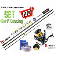 Προσφορά Σετ Surf Casting Καλάμι NOEBY Surf Master HYBRID 4.25m C.W:100 - 250gr TORAY JAPAN CARBON Fuji Guides και Μηχανισμός NOEBY LEGEND 7 6000 Max Drag 25kg
