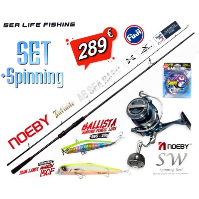 Προσφορά Σετ Spinning Καλάμι NOEBY INFINITE A6 2.75m C.W:10-45gr TORAY Japan Carbon Fuji guides Max Drag 10kg και Μηχανισμός NOEBY INFINITE SW 3000 - 4000 Max Drag 12kg Προσφορά Σετ Spinning Καλάμι NOEBY INFINITE A6 2.75m C.W:10-45gr TORAY Japan Carbon Fuji guides Max Drag 10kg και Μηχανισμός NOEBY INFINITE SW 3000 - 4000 Max Drag 12kg