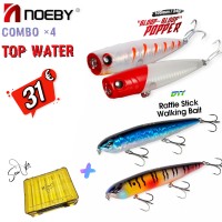 Combo x4 Τεχνητών Δολωμάτων TOP WATER και Θήκη Μεταφοράς Τεχνητών Sea Life Fishing L Combo x4 Τεχνητών Δολωμάτων TOP WATER και Θήκη Μεταφοράς Τεχνητών Sea Life Fishing L
