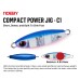 Πλάνος Ψαρέματος NOEBY C1 Compact Power Jig 58mm - 80gr / 62mm - 120gr Αρματωμένος με Διπλό Assist Hook NOEBY