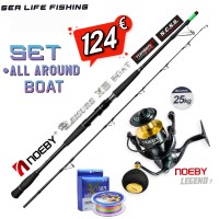 ΠΡΟΣΦΟΡΑ Σετ Ψαρέματος ALL AROUND BOAT Καλάμι NOEBY Leisure X5 Boat 2.13m C.W:80-300gr και Μηχανισμός NOEBY LEGEND7 5000 - 6000 Max Drag 25kg