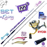 Προσφορά Σετ Ψαρέματος Eging Καλάμι Oceanic Mystic 2.50m E.S:#2.0 - #3.5 και Μηχανισμός RYOBI Necleus 2000