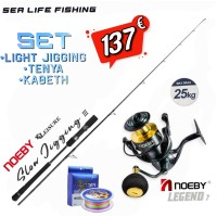 Προσφορά Σετ Light Jigging Καθετή Tenya Καλάμι NOEBY LEISURE III Solid Tip 1.83m C.W: 30-180gr και Μηχανισμός NOEBY LEGEND 7 4000 - 5000