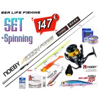 ΜΕΓΑΛΗ ΠΡΟΣΦΟΡΑ Σετ Ψαρέματος Spinning Καλάμι NOEBY KEEN FORCE Carbon 2.59m / 2.75m / 2.90m - C.W: 7-35gr και Μηχανισμός NOEBY LEGEND7 3000 / 4000 Max Drag:18kg