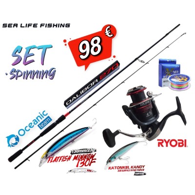 Προσφορά Σετ Ψαρέματος Spinning Καλάμι Oceanic Dalibor 2nd Edition 2,70m C.W:10-40gr και Μηχανισμός RYOBI IDS 3000 - 4000