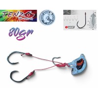 Oceanic Tenzo Zoka Jig Camo 80gr για Ζωντανή / Νωπή Σουπιά ή Καλαμάρι Αρματωμένη με Αγκίστρια VMC RedentEx Hi Carbon